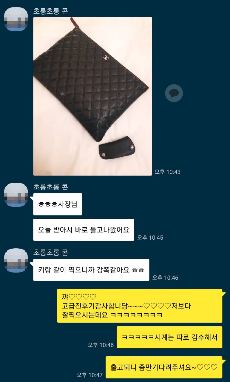 샤넬 클러치 